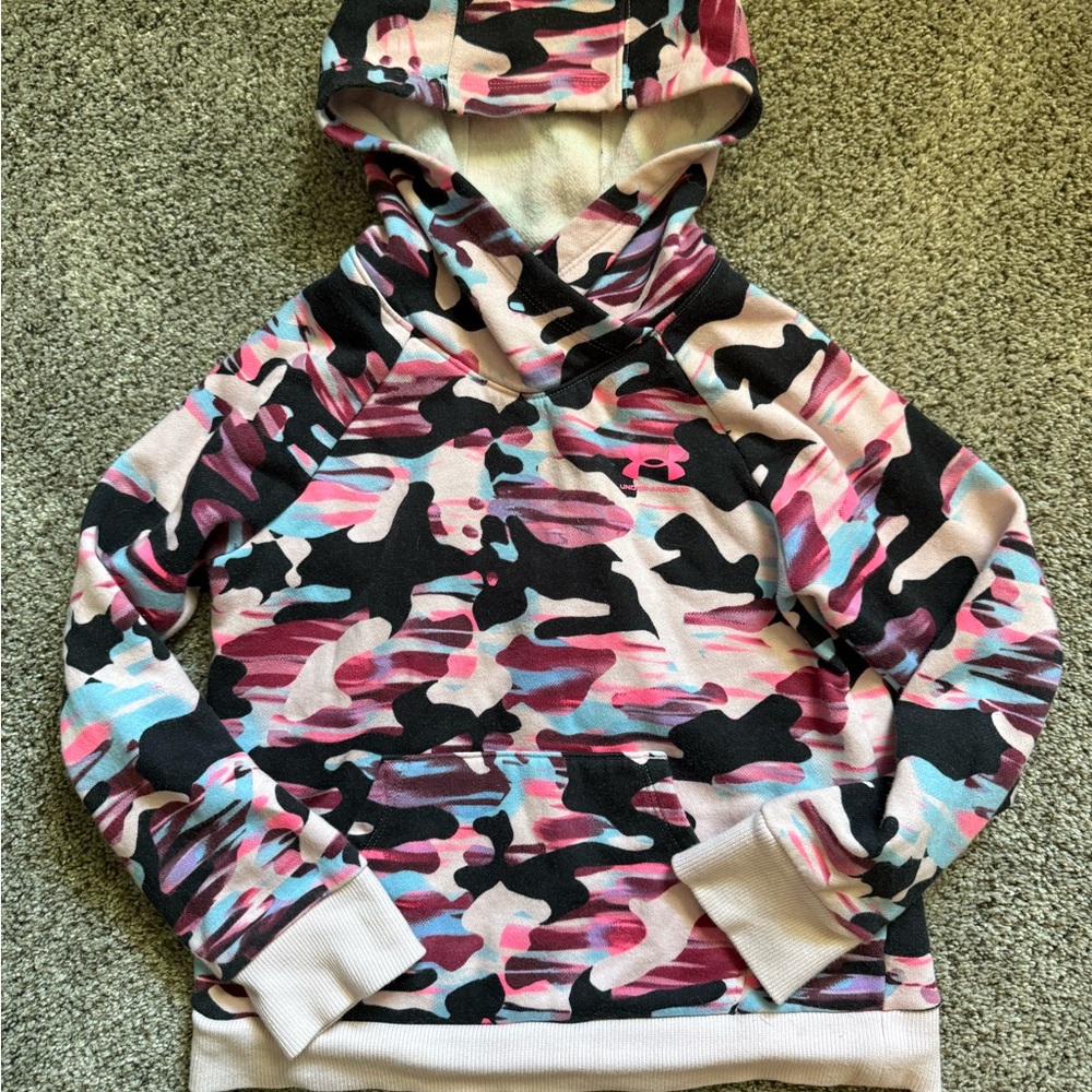 Under Armour Pink and Black Hoodie